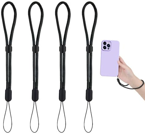 BIVOFU 4 piezas Correas de Muñeca, Correa de Mano Cordón de correa de muñeca de mano Seguridad de Cámara, Cinturón de Muñeca Universal para Smartphone, Cámaras, Llaves - 25 cm - Duradero y Cómodo