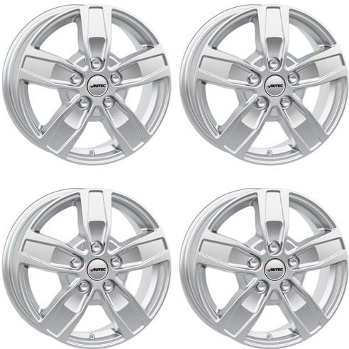 4x AUTEC Felgen Alufelgen QUANTRO 6.5x16 ET66 5x118 Brillantsilber kompatibel mit Fiat Ducato