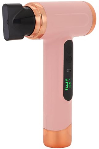 Sladdlös Hårfön, 200 W Kall Varmvind Resehårtork, 15000mAh USB Uppladdningsbar Bärbar Fön för Kvinnor Män, Utomhuscampingstränder, Lättvikt (1)