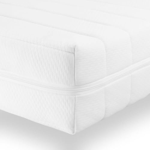 Sleepneo Kaltschaummatratze Duo Härtegrad H2 H3 - Orthopädische Matratze 100x220-7 Zonen - Bequem, hygienisch, atmungsaktiv, Höhe 15cm