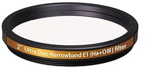 Askar Colour Magic Ultra E1 Duo-bandfilter (Ha+OIII), 5 cm smalband nebulosafilter, förbättrar kontrasten, minskar ljusföroreningar