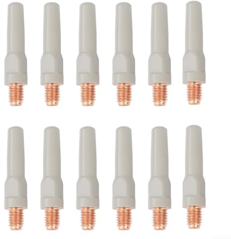 Boquillas de antorcha de soldadura, 12 piezas de revestimiento antiadherente de 40 x 0,8 mm para accesorios de soldadura 15AK MIG/MAG
