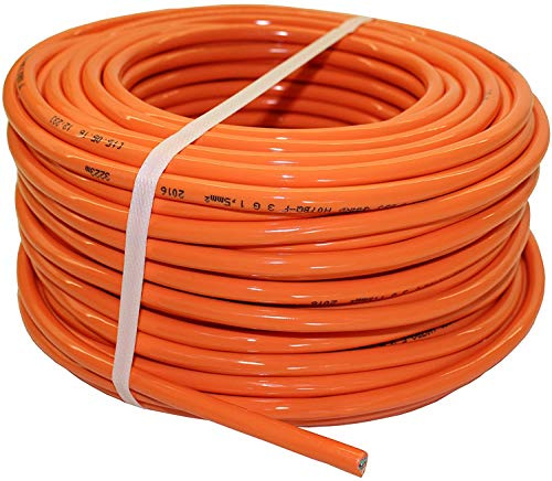 PUR-Leitung H07BQ-F 3x1,5 bis 3x2,5 Baustellenkabel, Industriekabel geeignet für den Außenbereich 5-50m (3x2,5; 10m)