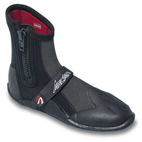 ASCAN Neopreschuhe Surfschuhe SPEED mit Reißverschluss NEU alle Größen PREISHIT -Neopren Schwarz-47/48 EU