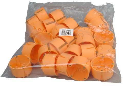 Kopp 355225509 - Scatola interruttori per parete in cartongesso con materiale isolante, ø 68 mm, profondità 47 mm, confezione professionale: rete da 25 pezzi