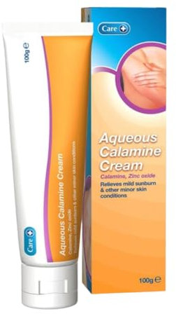 Care Aqueous Calamine Cream Sunburn Relief Soothing Itch Relief Cream Itchy skin relief for adults & Children TLC For Dry Skin And Other Minor Skin Conditions 100g 1 Pack