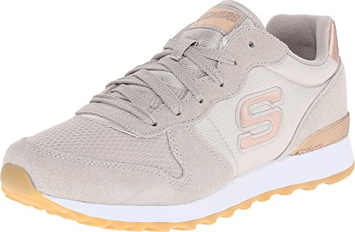 Skechers Og 85 Goldn Gurl, Sneaker a Collo Basso Donna, Gray Taupe, 38 EU