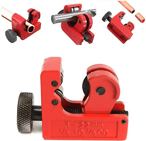 Mini Rohrschneider, SECARIER Ø 3-22 mm Rohrabschneider Kupferrohrschneider Schneidwerkzeuge für Schneiden von Rohren aus Kupfer, Messing, PVC Aluminium, Kunststoff