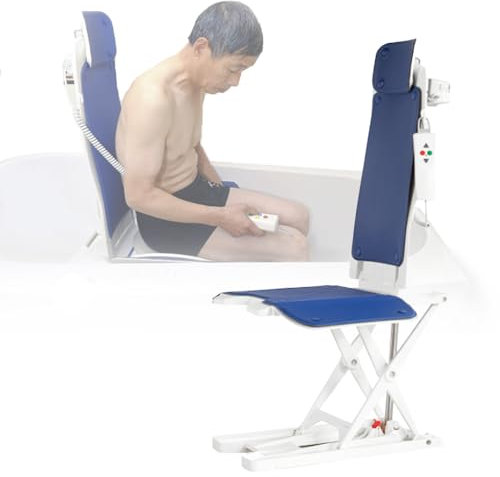 Sollevamento di sedie elettriche per disabili - sedile di sicurezza per le docce da bagno, Stand Up indipendenti dai dispositivi di assistenza in caso di caduta del pavimento, supporto a 330 lb, eleva