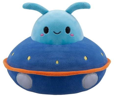 VFM - Ufo Blue Soft Toy Ufo Space Ship Plush Cuddly Fluffy Soft Plushie Stuffed Toy Plush Toy Cute Stuffed Plushie, Gifts for Birthday, Valentine's Day Christmas - 35cm Blue
