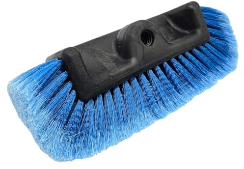 Hero Autowaschbürste Ersatzkopf Waschbürsten Aufsatz mit Wasserdurchlauf Reinigungsbürste Autowaschbürsten-Kopf Autobürste Reifenbürste Wasserbürste Autoplege Autoreinigung für Auto, PKW, LKW und Bus
