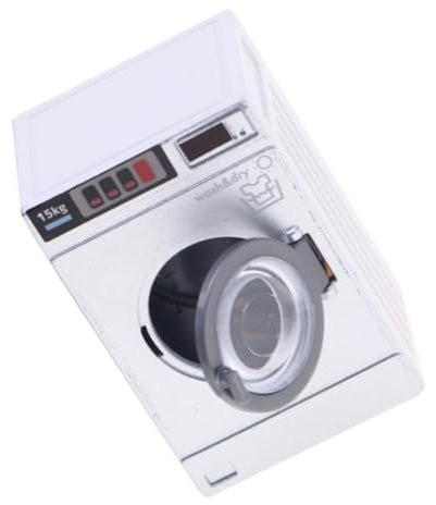 DECHOUS Lavatrice Giocattoli in Miniatura Per Casa Delle Bambole Di Lavatrice Da Bagno in Miniatura Accessori Per Case Delle Bambole