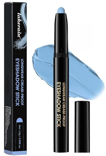 Cream Eyeshadow Stick, Matte Light Blue Eye Shadow Twist-Up Crayon, 1.6 g | Smooth, Blendable Colour, Fitted Cap, Direct Application Without A Separate Applicator, For Everyday Or Creative Eye Makeup