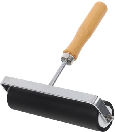 Gogogmee Rullo in Gomma Dura per Stampa e Pittura con Impugnatura Ergonomica Strumento Versatile per Applicazione Uniforme di Inchiostro Facilmente Pulibile per Progetti Artistici e