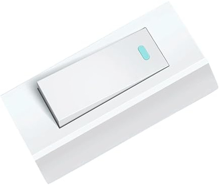 Hoement Interruttore Luce da Parete per Lampada Piccola da Comodino Funzione di Sicurezza Installazione Semplice e Design Moderno