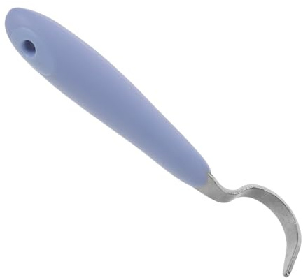 BESTOMZ Raschietto per Zoccoli Equini in Metallo con Foro per Appendere, Nettapiedi Professionale Ergonomico per Pulizia e Cura Cavalli, Accessorio per Stalle e Toelettatura Animale