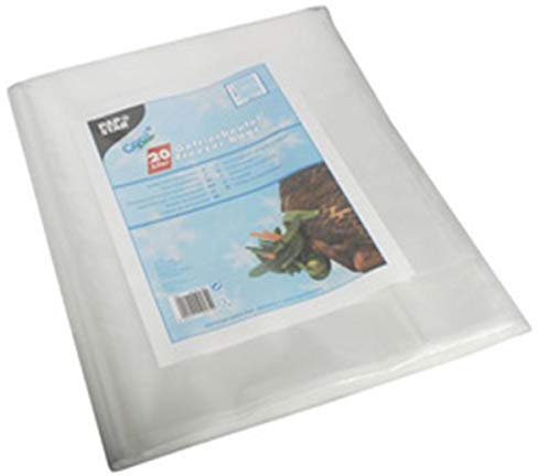 Papstar Gefrierbeutel / Gefriertüte, (100 Stück à 20 l), 60 x 40 cm, transparentes Material, aus LDPE, geeignet zum Einfrieren von Gemüse, Fisch, Fleisch und Backwaren, #19571