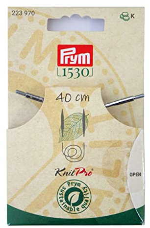 Prym 223970 rep och tillbehör för rundstickor NATURAL 40 cm