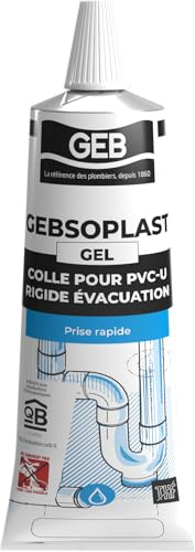 GEB 504520 Gebsoplast Colle pression évacuation pour raccords en PVC rigide spéciale eau potable Tube 125 ml