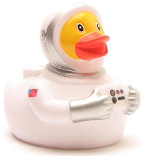 Duckshop I Astronaut - Paperella da bagno con paperella I cigolii, lunghezza: 11 cm