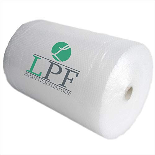 LPF dieLUFTPOLSTERFOLIE | Luftpolsterfolie 50cm x 25m Stärke 50my - Noppenfolie Luftpolster Rolle Verpackungsfolie Blisterfolie Knallfolie Polstermaterial Transparent