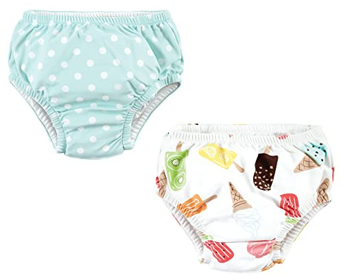 Hudson Baby Unisex Baby Swim Diapers, Ice Cream, 12-18 Months