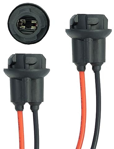 L & P Car Design 2x T10 W5W Fassung Stecker Lampenfassung Standlicht Parklicht Glas Sockel Glassockel Stecksockel W3W WY5W W2,1X9,5D für Lampen Glühlampen Glühbirnen