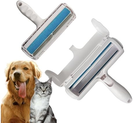 Antmaso Brosse Anti Poils Animaux Chat Chien, Brosse Ramasse Enlève Poils, Réutilisable pour Poils