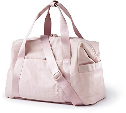 BAGSMART 29L Sporttasche HandgepäCk Tasche Reisetasche Damen Weekender Bag mit Schuhbeutel und Yogamatten-Schnalle, Carry on Travel Bag FüR Flugzeug, Fitness, Gym, Schule, Sauna (Rosa)