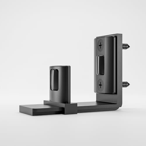 CCJH Guía de suelo ajustable para pared/puerta inferior, herrajes para puerta corredera, color negro