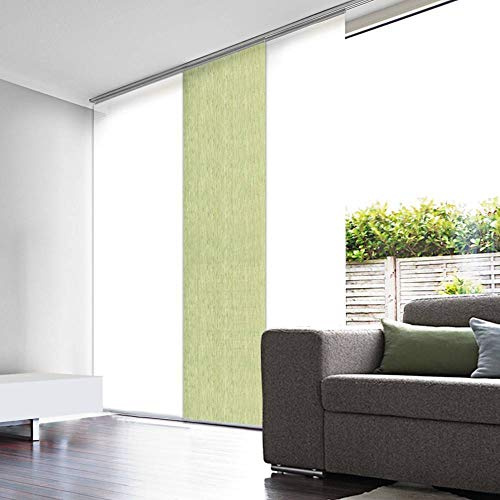 MADECOSTORE Panneau Japonais Tamisant Paille Tissée - Vert fougère - L60 x H300cm