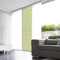 madecostore 1 Japanischer Flächenvorhang, Baumwolle, Vert Fougère, B60 x H300 cm (1 Panele)