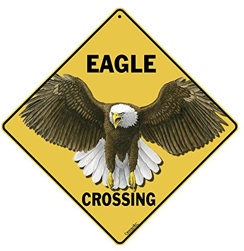 CROSSWALKS Eagle Crossing 12 X 12 Aluminum Sign (X353)