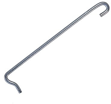 Zaundirekt 25 x Distanzhalter L=165mm Spannhaken Abstandshalter Haken Gabione Steinkorb