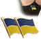 spier 2er-Pack 2022 Ukraine-Flaggen-Anstecknadeln, Ukraine-Winkende Flaggen-Anstecknadeln, Metallflaggen-Anstecknadeln, Brosche, D-Tie-Rucksack-Anstecknadel-Souvenirs