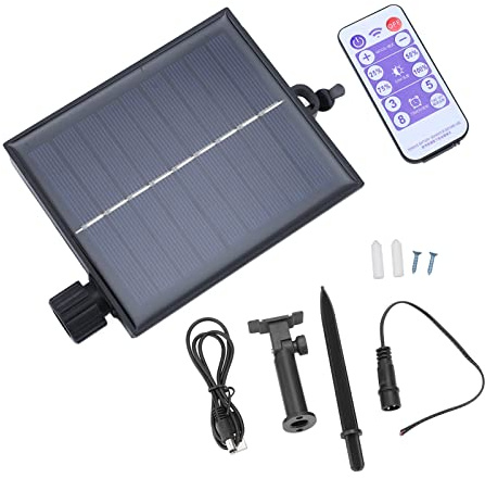 Eujgoov Solar Light Control Box Wasserdichter Lichtpanel-Controller für Den Außenbereich Einstellbarer Panel-Controller für die Hof-Hochzeitsfeier-Dekoration(Ausgangsflachdruck 3V)