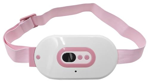 WANGCL Cinturón Calefactor Menstrual Almohadilla de Masaje para la Cintura Alivio del Dolor en el Abdomen Menstrual Cinturón cálido 3 Niveles de Temperatura 3 Modos de Masaje para Mujeres y niñas
