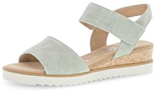 Gabor Damen Keilsandalen, Frauen Sandalen,Moderate Mehrweite (G),offene Schuhe,Strandschuhe,Keilsandaletten,Pino (Kork/Creme),39 EU / 6 UK