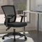 Alpha Home Bürostuhl Ergonomischer Schreibtischstuhl mittlere Rückenlehne, Computer-Arbeitsstuhl mit atmungsaktivem Mesh verstellbaren Armlehnen, Heimbüro