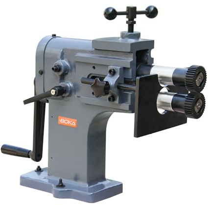 GEMTO TB-12 Macchina manuale 2 in 1 con 6 rulli, sporgenza 200 mm, spessore 1,2 mm, macchina piegatrice ad alte prestazioni