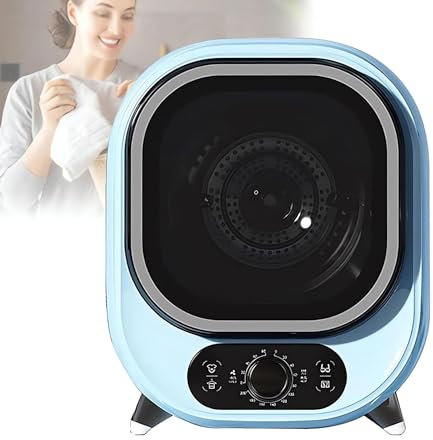 LYFDPN Mini asciugatrice centrifuga - capacità di carico 0,8 kg Asciugatrice Piccola, Asciugatrice a condensatore Portatile, Asciugatrice ventilata con capacità 5 kg (B)