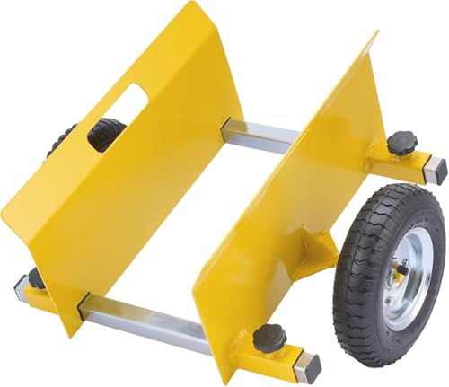 petour Rullo da 300 kg, con ganasce di bloccaggio da 0 a 230 mm, carrello con pneumatici da 8 pollici, per marmo, pannelli di legno, porte, finestre