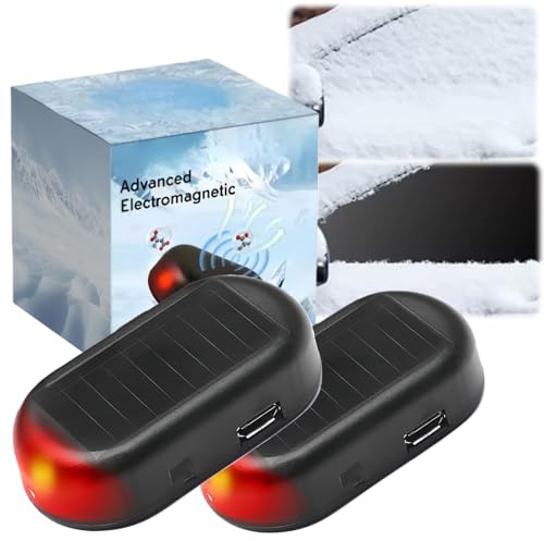 2pcs Anti Freeze Electromagnetic Car Snow Removal Device,Car Defroster Electromagnetic,Efficient Anti-Freeze Snow Removal Tool,Antifreeze Electromagnetic Car Deicer,Car Defogger,Windscreen Defroster