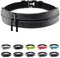 Fitgriff® Laufgürtel für Handy - Lauftasche Jogging, Hüfttasche, Sportgürtel, Running Belt zum Joggen, Laufen, Sport, Fitness - passend für alle Smartphones (Grey, 62-90cm Bauchumfang)