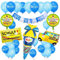 Einschulung Deko Jungen, Schulkind Deko Jungs, Schuleinführung Schulanfang Deko Set - Blaue Schulkind Banner + Einschulung Zuckertüte Folienballon + Schulanfang Latex Ballons