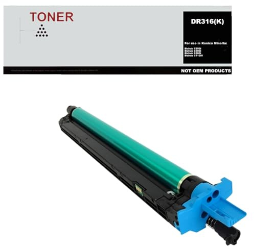 Genérico DR316 K Tambour d'Image Noir Compatible avec Konica Minolta AAV70RD (Drum)