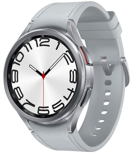 Samsung Galaxy Watch 6 Classic 47mm Bluetooth Smartwatch with Rotating Bezel, Fitness Tracker, Advanced Sleep Coaching - Silver (Renewed)