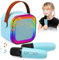 BelleStyle Machine de Karaoké pour Enfants, Micro Karaoke sans Fil avec 2 Micro, Haut-Parleur Portable Bluetooth avec Lumières LED Cadeaux d'anniversaire Musique Jouets pour Garçons Filles 4-12 Ans