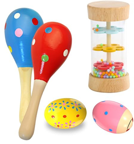 5PCS Baby Toys,Rainmaker Baby Toys,Enhance Children's Sensory Development,The Sounds They Make Can Attract Children's Interest in Music,Suitable for Infants Aged 6 to 12 Months.