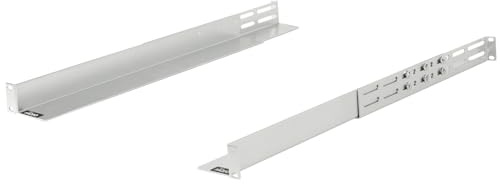 Tecmojo 1U serverrackskenor, rackhylla, glidskenor rackmonteringshylla med justerbart variabelt djup 530 mm–812 mm (100 kg)